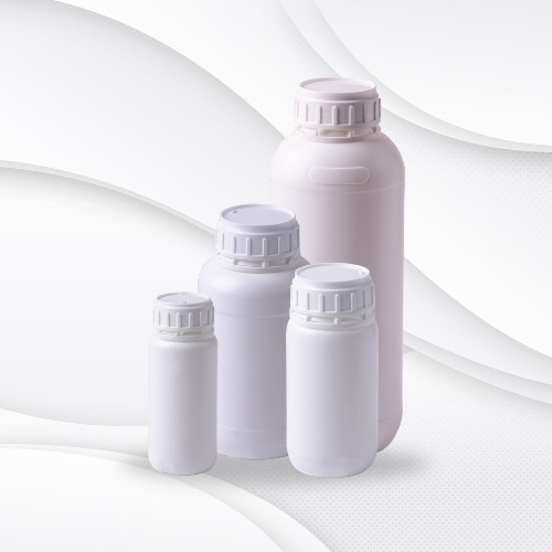 Cylindrical single-layer PE bottle